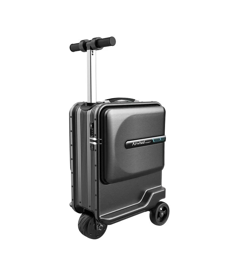 SE3miniT 20 Inch Electrical Riding On Suitcases Luggage Scooters Carry On Smart Luggage (Black)