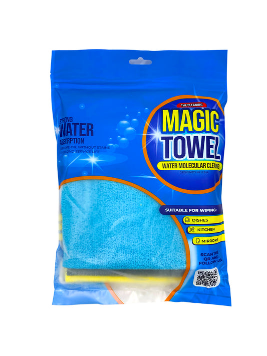 Magic Towel Cloth  - Gray, Yellow, Blue - Regular - 3 Pack