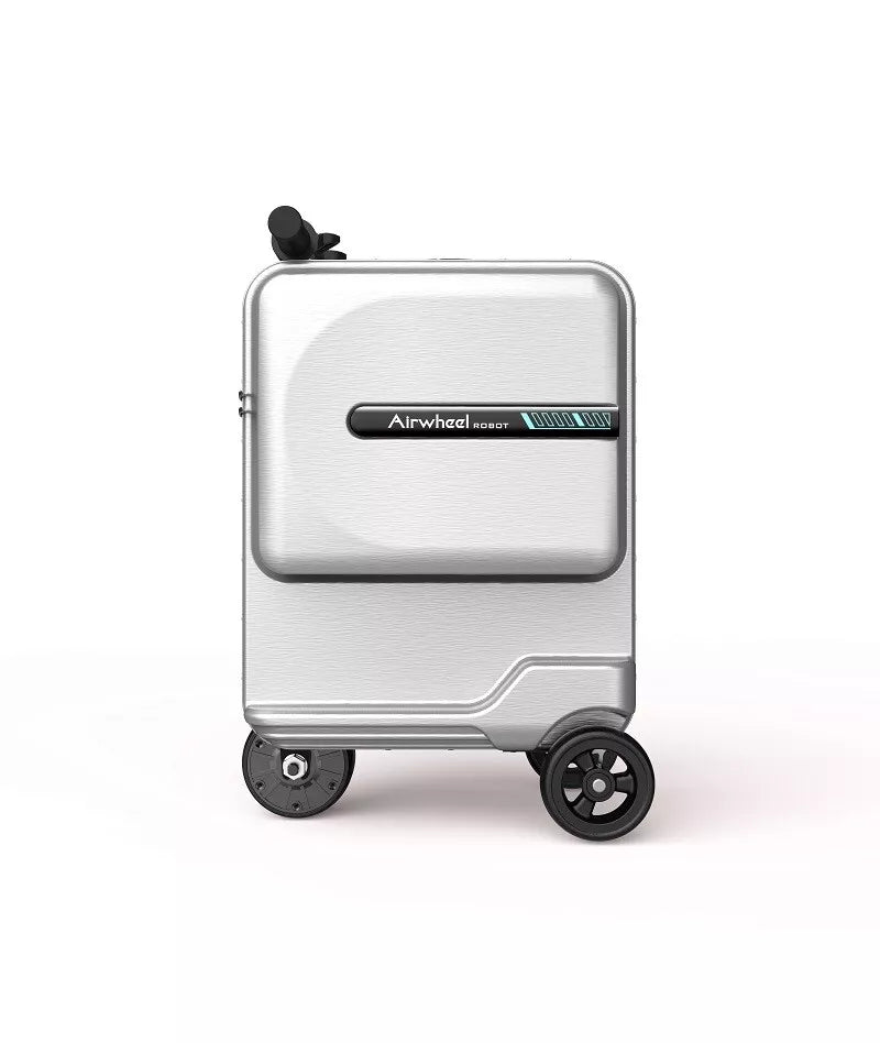 SE3miniT 20 Inch Electrical Riding On Suitcases Luggage Scooters Carry On Smart Luggage (Silver)